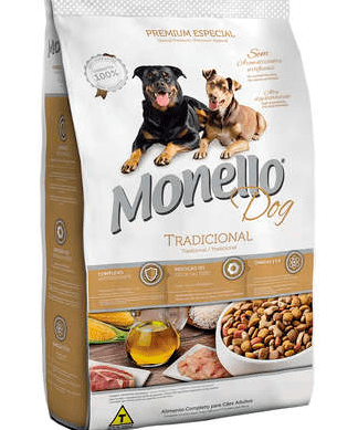 Ração Seca Nutrire Monello Dog para Cães Adultos Tradicional