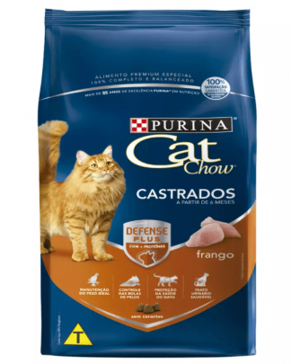 Ração Nestlé Purina Cat Chow para Gatos Castrados sabor Frango